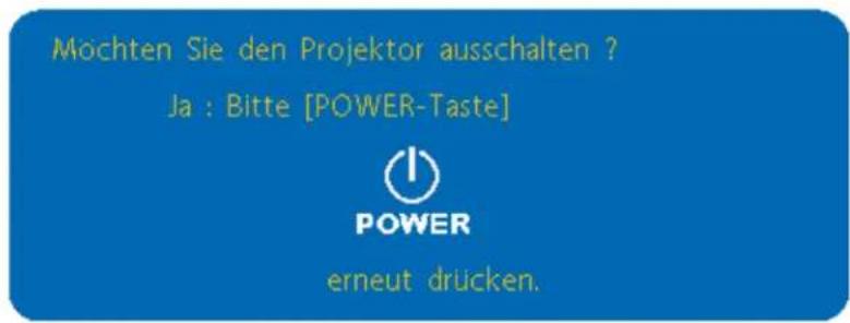 Kindermann KX 2950 - Einschalten des Projektors-Vorgehensweise - 1