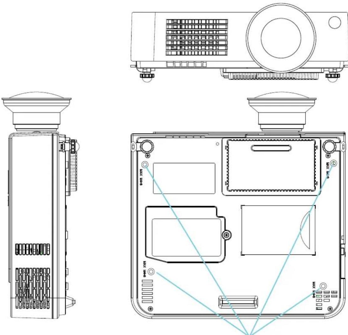 Kindermann KX 2950 - Anleitung für die Installation an einer Decke - 1