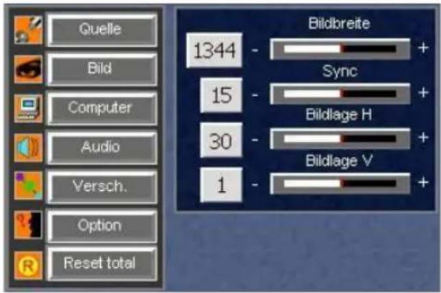 Kindermann KX 2500 - Menü Computer - 1