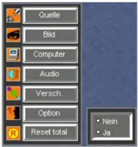 Kindermann KX 2500 - Menu Reset total - 1