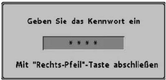 Kindermann KX 150 - Menü Kennwort - 2