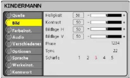 Kindermann KX 150 - Menü Bild - 1