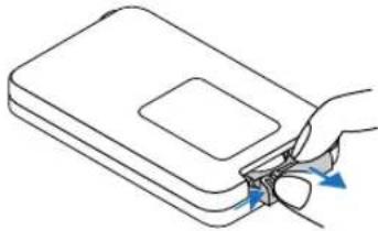 NEC VT570 - Einlegen der Batterie - 1