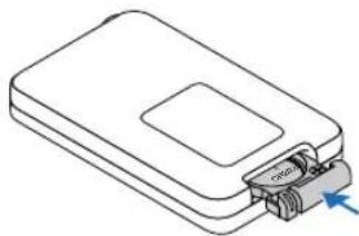 NEC VT570 - Einlegen der Batterie - 3