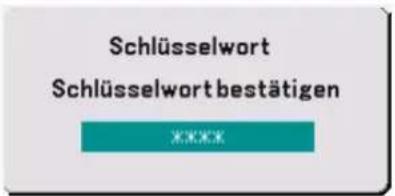 Schlüsselwort Schlüsselwort bestätigen ****
