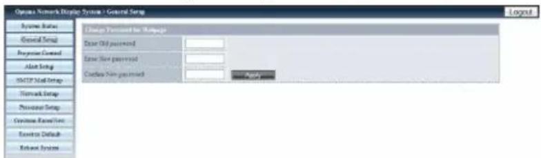 OPTOMA EW400 - Web Administration verwenden - 2