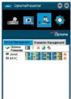 OptomaPresenter Device Management Presenter Management Optoma Presenter AAAA MYPC