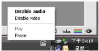 Disable audio Disable video Play Pause