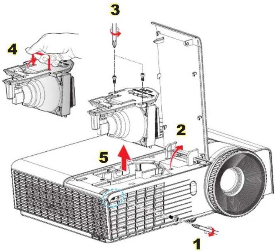 OPTOMA EW400 - CAUTION! - 2
