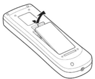 PANASONIC PT-EX500EL - Entfernen der Batterien - 1