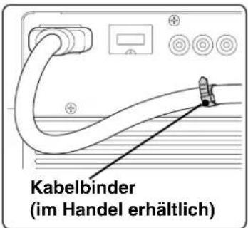 Kabelbinder (im Handel erhältlich)