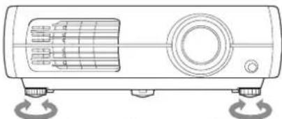 EPSON Dreamio EH-TW4400 - Einstellen der Projektorneigung - 1