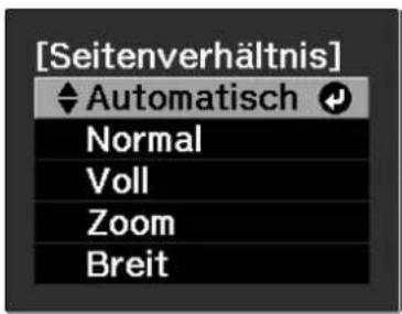 [Seitenverhältnis] ◆ Automatisch Normal Voll Zoom Breit