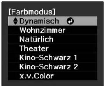 [Farbmodus] ♦ Dynamisch ⬤ Wohnzimmer Natürlich Theater Kino-Schwarz 1 Kino-Schwarz 2 x.v.Color