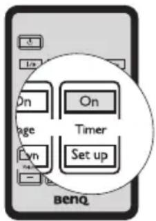 BENQ MP576 - Wie wird die Timer On-Taste benutzt? - 1