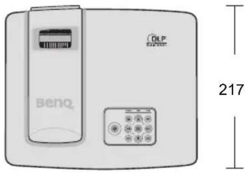 BENQ MP576 - Abmessungen - 1