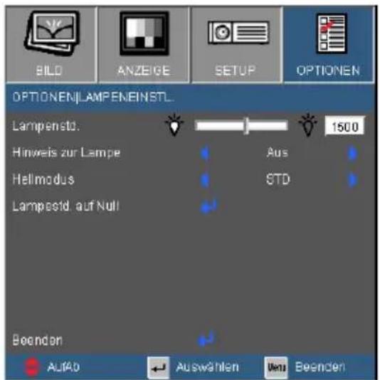 GEHA Compact 231 - OPTIONEN | LAMPENEINSTL. - 1