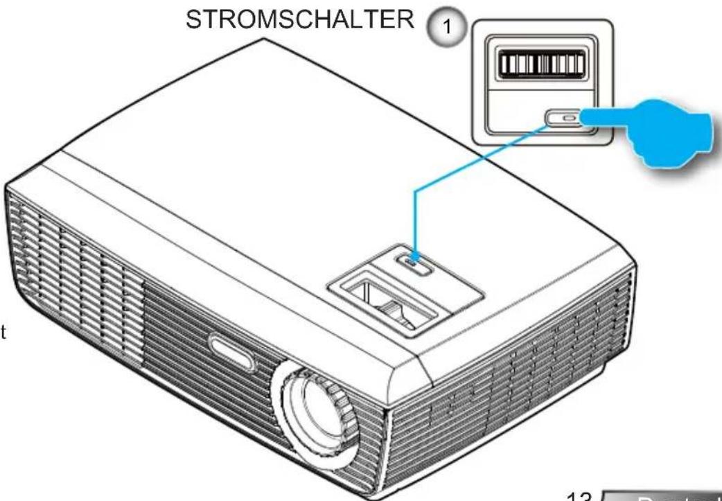 GEHA Compact 231 - Einschalten des Projektors - 1