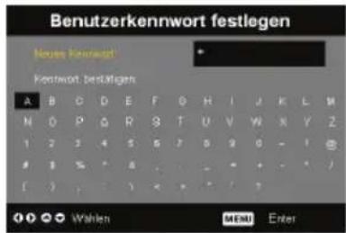 Benutzerkennwort festlegen Mens Kennwort Kennwort bestigen A B C D E F G H I J K L M N O P Q R S T U V W X Y Z 1 2 3 4 5 6 7 8 9 0 - 1 8 % * 9 . . . - + - * / ( ) , - 3 < * * / ?