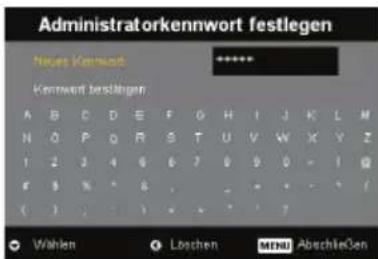 Administratorkennwort festlegen Neues Kennwort Kennwort bestlegen A B C D E F G H I J K L M N O P Q R S T U V W X Y Z 1 2 3 4 5 6 7 8 9 0 - 1 0 F 9 % * 8 , - + - - ? ( ) ( ) , ( ) * * * * ?