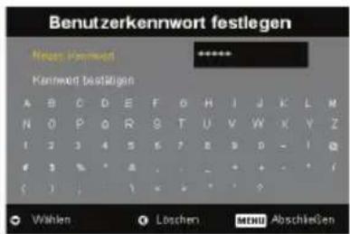 Benutzerkenwort festlegen Nest Kenwert Kenwort bestätigen A B C D E F G H I J K L M N O P O R S T U V W X Y Z 1 2 3 4 5 6 7 8 9 10 - 1 Q 1 % * A . . . + - * / ( ) ; ; ( ) < * * ?