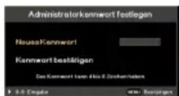 ACER X1320WH - Benutzerkennwort - 2