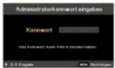 ACER X1320WH - Administratorkennwort - 2