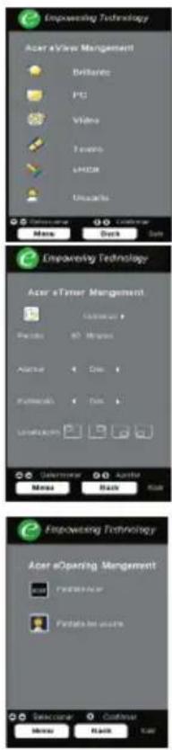 Empowering Technology Acer eViewer Management Brillards P2 Video Towato LHSCM Ubiquarks Main Back Help Empowering Technology Acer eTimer Management Climbus Paccio 80 Mbps Active Dom. Performance Dom. Unrealization Deterrenter Airline Main Back Help Empowering Technology Acer eOperating Management Performance Performance software Selection Customer Main Back Help