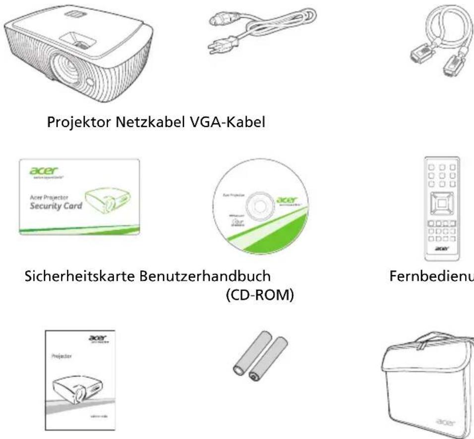 ACER E155S - Lieferumfang - 1