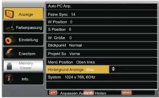 Kindermann KX 535W - Hintergrund Anzeige - 1