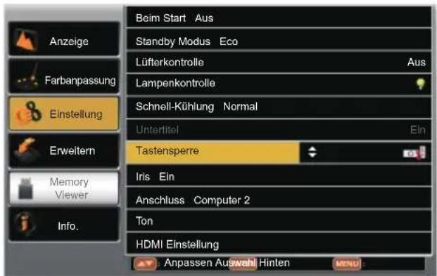 Kindermann KX 535W - Tastensperre - 5