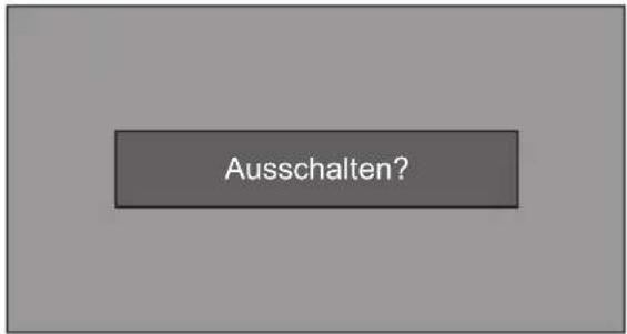 Kindermann KX 535W - Ausschalten des Projektors - 3