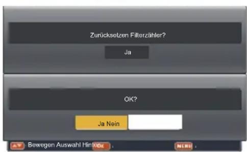 Kindermann KX 535W - Zurücksetzen Filterzähler - 3