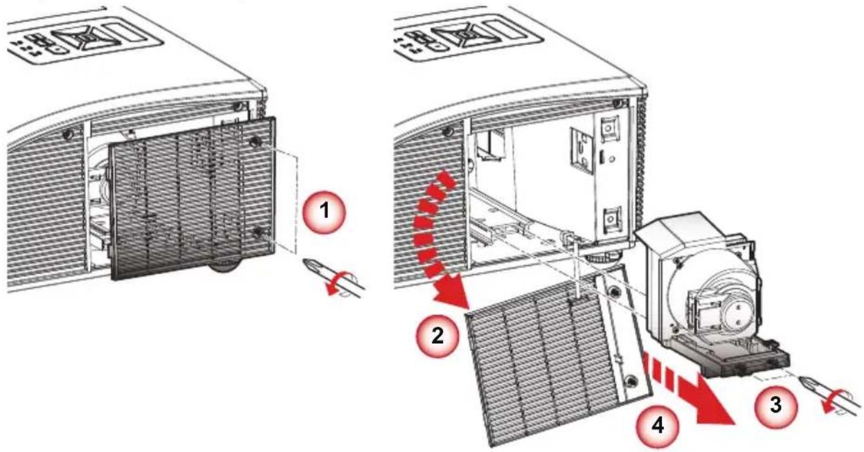 Kindermann KXD 480W - Austausch der Lampe - 2