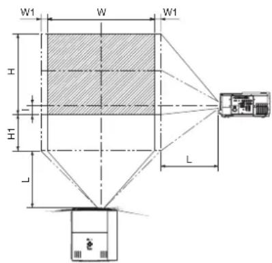 MITSUBISHI XL6500U - Mit Nahwinkel-Zoom-Optik (OL-X500LZ) - 1