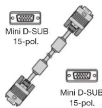 Mini D-SUB 15-pol. Mini D-SUB 15-pol.