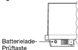 Batterielade- Prüftaste
