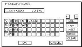 PROJECTION NAME CODE : XXXXX V Z 8 % A B C D E F G H J K L M N O P R S T W X Y Z Z Z Z Z Z Z Z Z Z Z Z Z Z Z Z Z Z Z Z Z Z Z Z Z Z Z Z Z Z Z Z Z Z Z Z Z Z 01 32 67 95 - - - - - - - - - - - - - - - - - - - - - - - - - - - - - - - - - - - - - - - - - - - - - - - - - - - - - - - - - - - - - - - - - - 1" 67 95 OK CANCEL