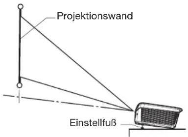 Projektionswand Einstellfuß