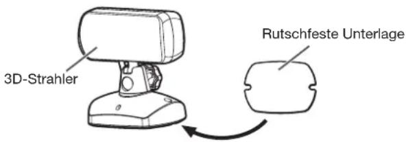 3D-Strahler Rutschfeste Unterlage