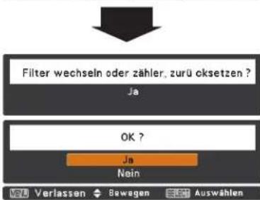 EIKI LC-XB100 - Zähluhr Filter zurücksetzen - 4