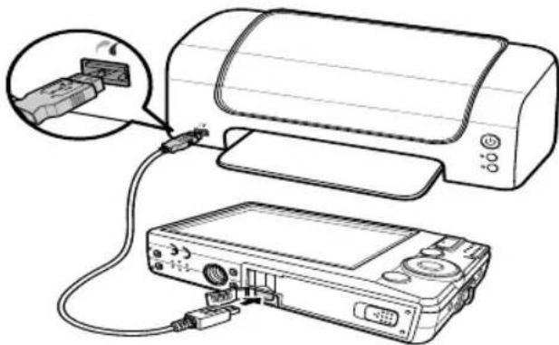 MEDION Life P43001 (MD 86123) - Anschließen der Kamera an einen Drucker - 1