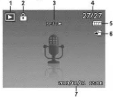 MEDION Life P43018 (MD 86358) - Displayanzeigen für die Ton-Wiedergabe - 1
