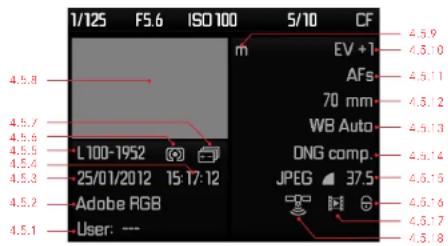 1/125 F5.6 ISO 100 5/10 CF 4.5.8 4.5.7 4.5.6 4.5.5 4.5.4 4.5.3 4.5.2 4.5.1 L100-1952 15:17:12 Adobe RGB User: --- m EV +T AFs 70 mm WB Auto DNG comp. JPEG 37.5 4.5.9 4.5.10 4.5.11 4.5.12 4.5.13 4.5.14 4.5.15 4.5.16 4.5.17 4.5.18