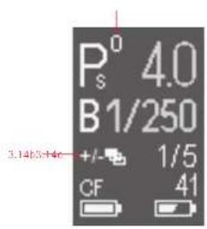 P⁰ₛ 4.0 B 1/250 +/- 1/5 CF 41 3.14±3.14e-