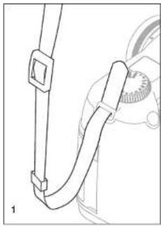 LEICA S-E - ATTACHING THE CARRYING STRAP - 1