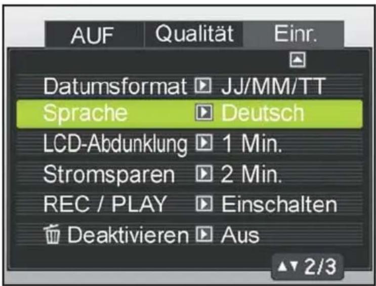 Maginon SZ 24 - Auswahl der Sprache - 1