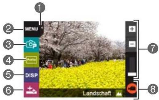 MENU CP Display DISP Landschaft