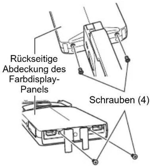 Rückseitige Abdeckung des Farbdisplay- Panels Schrauben (4)