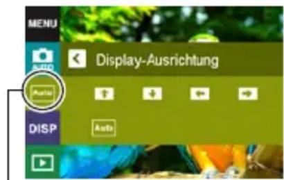 MENU Display-Ausrichtung Auto DISP Auto